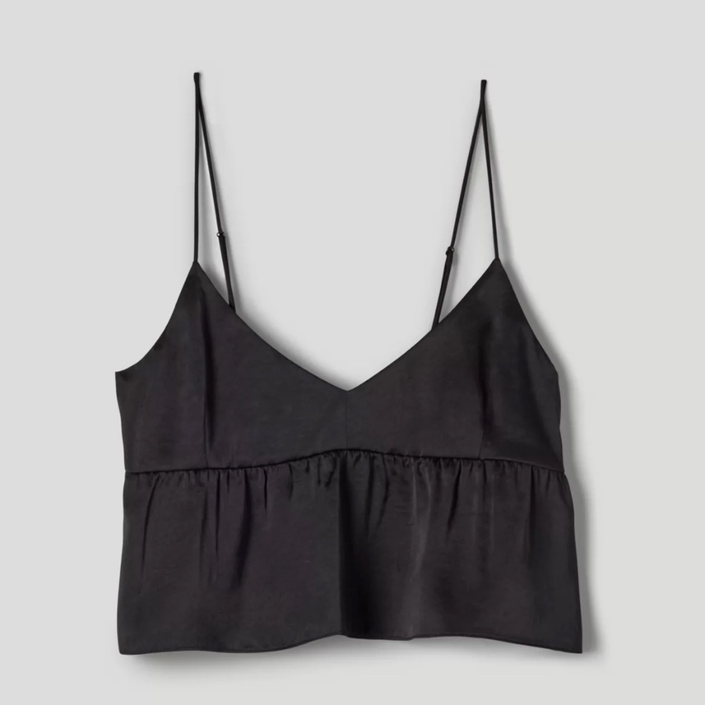 Aritzia Satin Camisole in Black